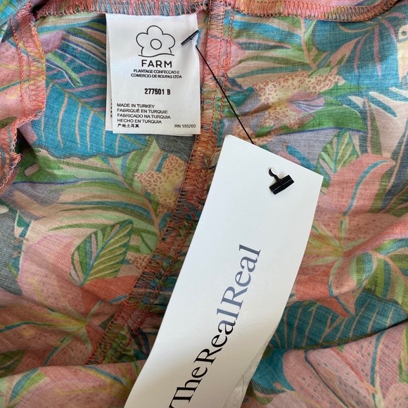 Anthropologie Farm Rio Island Cover-Up Midi Dress in Tropical Jungle Size Small - Picture 10 of 10